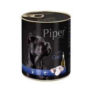 Wet Dog Food Piper Animals with Cod 800g