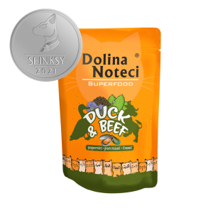 Mokra karma dla kota Dolina Noteci Superfood kaczka i wołowina 85 g