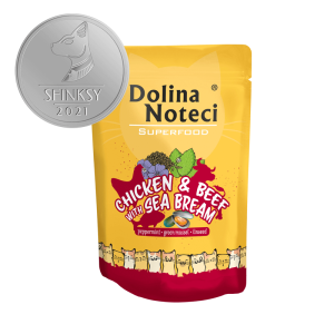 Wet Cat Food Dolina Noteci Superfood Chicken and Beef with Sea Bream 85g