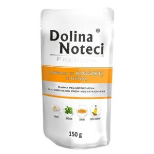 Mokra karma dla psa Dolina Noteci Premium bogata w kaczkę z dynią 150g