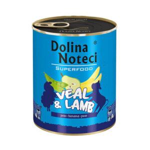 Mokra karma dla psa Dolina Noteci Superfood cielęcina i jagnięcina 800g