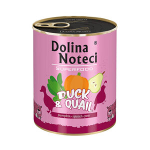 Mokra karma dla psa Dolina Noteci Superfood kaczka i przepiórka 800g