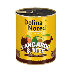 Mokra karma dla psa Dolina Noteci Superfood kangur i wołowina 800g