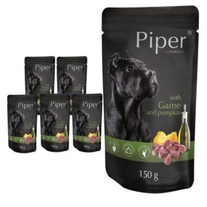 PIPER Animals Wet Dog Food with Game and Pumpkin 150g