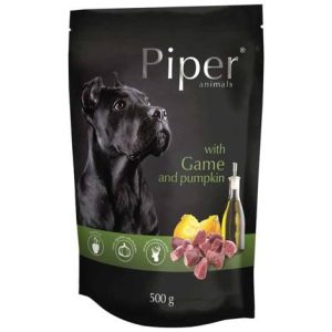 PIPER Animals Wet Dog Food with Game and Pumpkin 500g