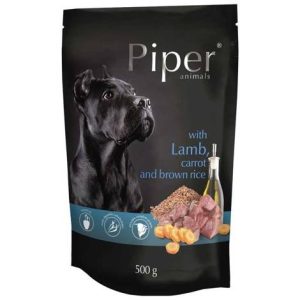 PIPER Animals Wet Dog Food with Lamb and Carrots 500g
