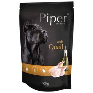 PIPER Animals Wet Dog Food with Quail 500g