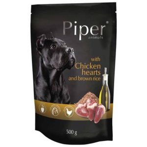 Mokra karma dla psa Piper Animals z sercami kurczaka i ryżem 500g