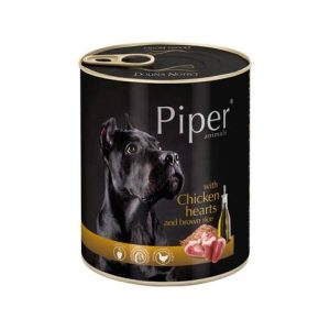 PIPER Animals Wet Dog Food with Chicken Hearts and Rice 800g