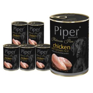 Mokra karma dla psa Piper Platinum Pure kurczak z ryżem 400g