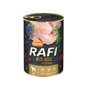 Mokra karma dla psa Rafi z przepiórką 400g