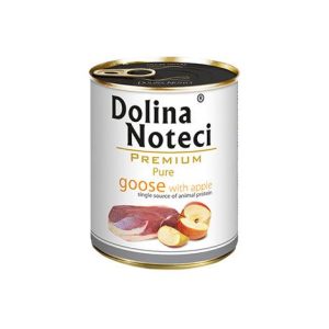 Mokra karma Dolina Noteci Premium Pure bogata w gęś z jabłkiem 800g