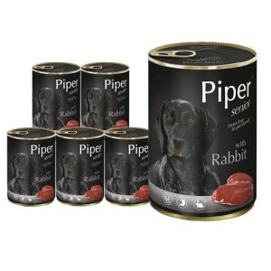 Mokra karma dla psa senior Piper Animals z królikiem 400g