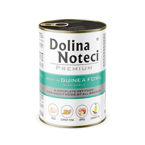 Mokra karma dla psa Dolina Noteci Premium perliczka z jabłkiem 400g