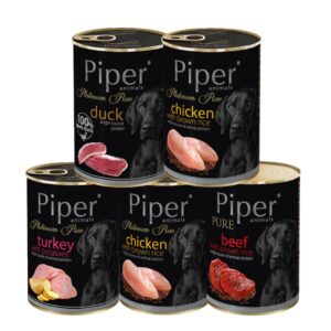 Mokra karma dla psa Piper Platinum Pure MIX 400g