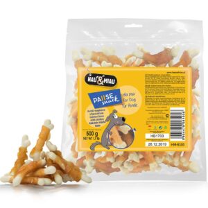 Pausesnack przysmak dla psa, kostki wapienne z kurczakiem 500g