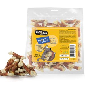 Pausesnack przysmak dla psa, kostki wapienne z kaczką 500g