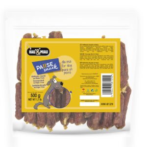 Pausesnack przysmak dla psa, kiełbaski z kaczki 11cm 500g