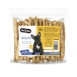 Pausesnack przysmak dla psa, paluszki miękkie z kurczakiem i ryżem 500g