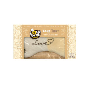 Bakery tort dla psa "Love" waniliowy 250g