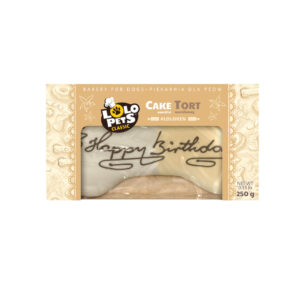 Bakery tort dla psa "Happy Birthday" waniliowy 250g