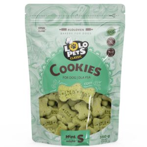 Bakery ciastka dla psa kości S miętowe 350g