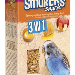 Smakers dla papużki falistej mix jajeczny/miodowy/owocowy 130g
