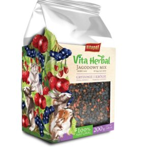 Vita Herbal dla gryzoni i królika, mix jagodowy 200g